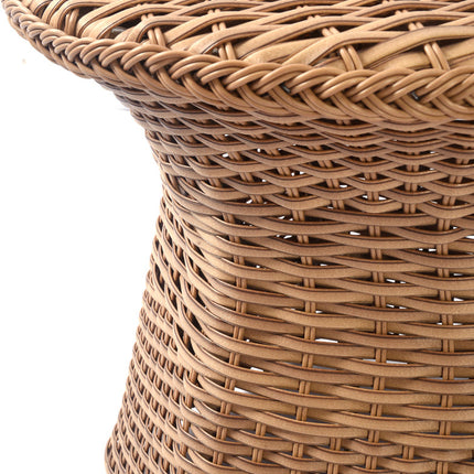 Emmett 3-Piece Wicker Outdoor Swivel Chair Bistro Set