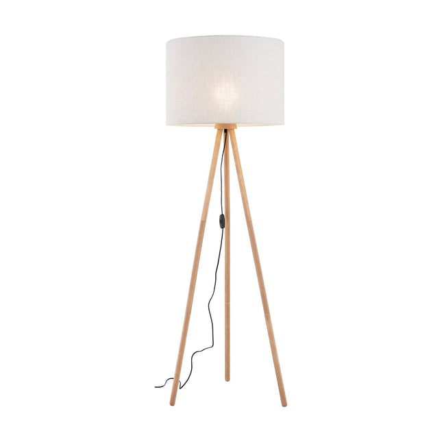 TOKYO Beige Linen Floor Lamp