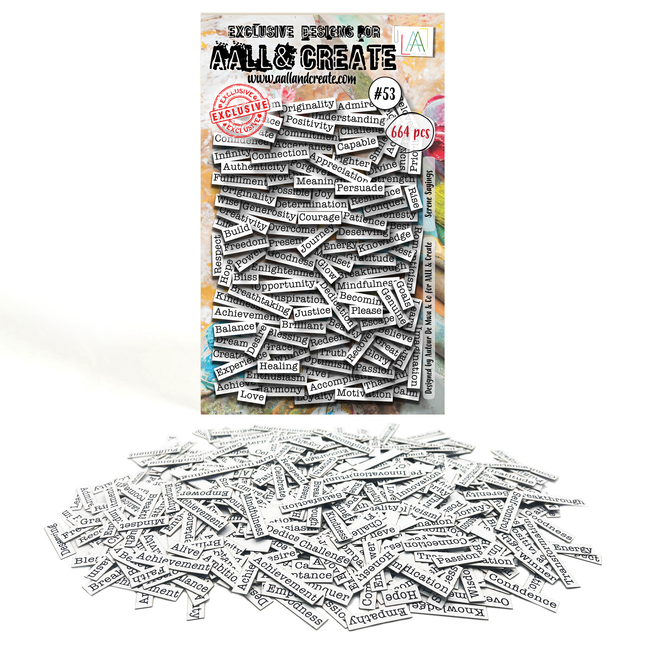 AALL and Create - Ephemera Die-Cuts - Serene Sayings