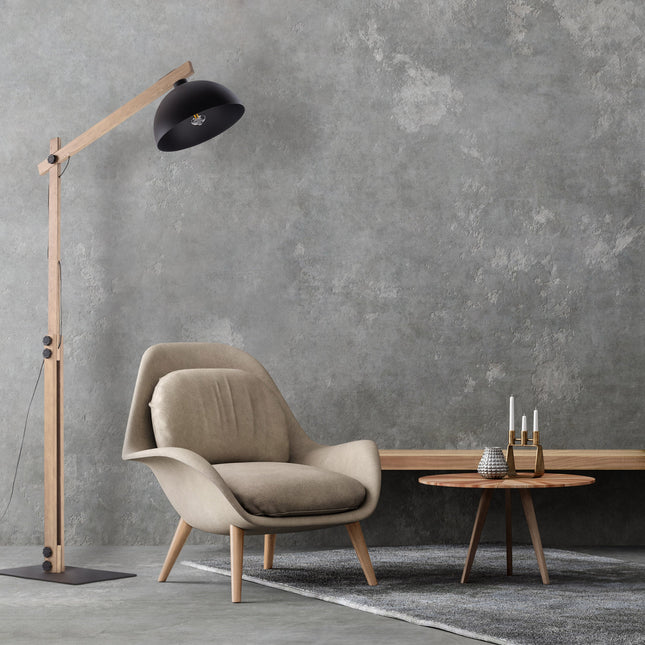 OSLO Black Scandinavian Floor Lamp