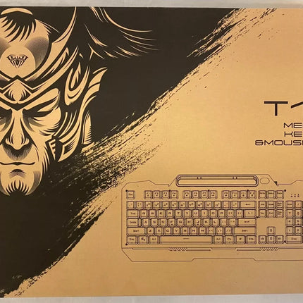 AULA Gaming Keyboard, T102 104 Keys Gaming Keyboard and Mouse Combo with RGB