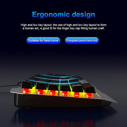 AULA Gaming Keyboard, T102 104 Keys Gaming Keyboard and Mouse Combo with RGB