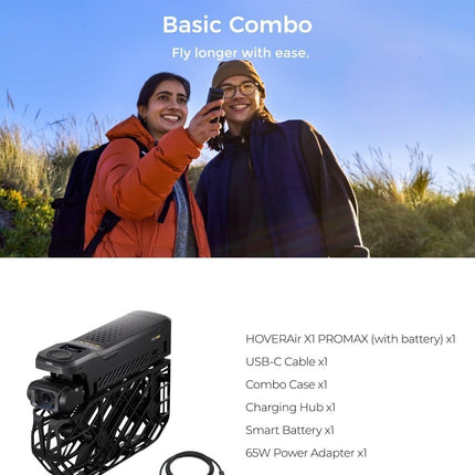 HOVERAir X1 PROMAX 8K Action Flying Camera, Foldable Drone New   - (Standard)