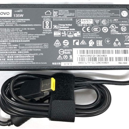 Lenovo Charger 135W 20V 6.75A Slim Flat Tip ADL135NDC3A (888015027) AC Adapter