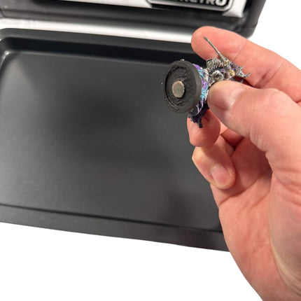 Aluminum Miniatures Display Case with 5 Magnetic Trays