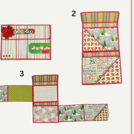 Craftreat Scrapbook Blank Quick Folio - Wallet - Black, Kraft and White