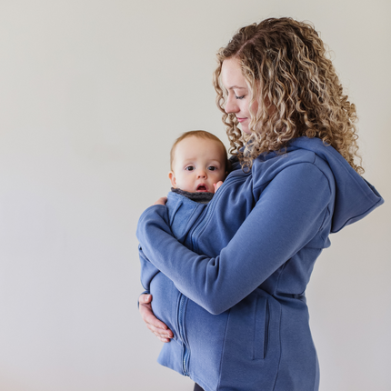 2-in-1 Fleece Baby Carrying Hoodie