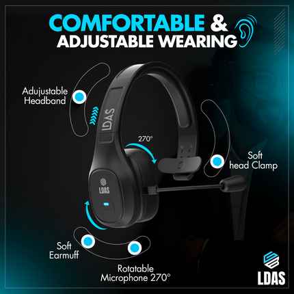 LDAS Trucker Bluetooth Headset TH11