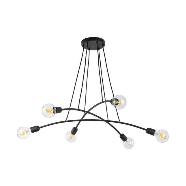 HELIX Black Minimalist Pendant Light 6