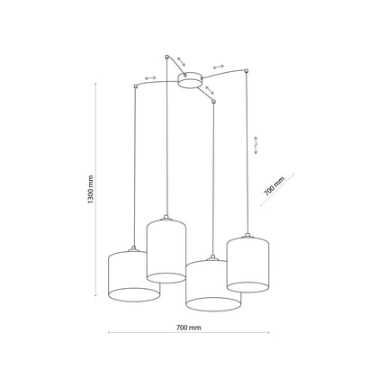 JUTE Natural Pendant  Light 4