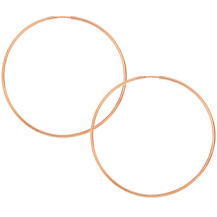 65mm Rose Gold Hoop Earrings