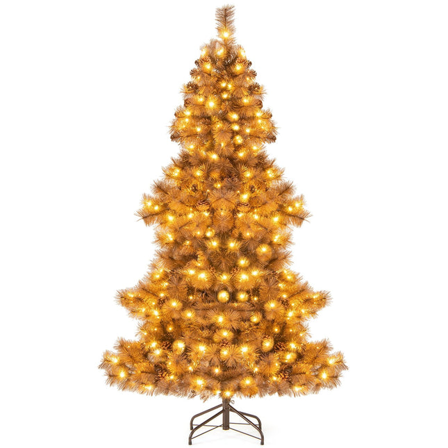 6 Feet Artificial Christmas Tree with 493 Branch Tips for Home Office Carnival