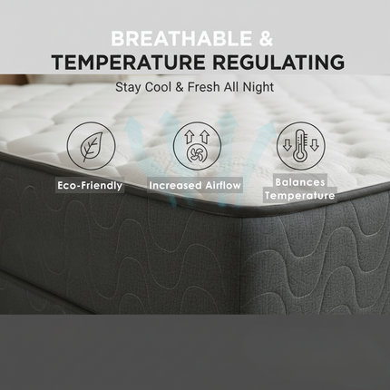 UltraFlex® STELLAR Medium Firm – Premium Orthopedic Mattress with Cooling Gel, High-Density Soy Foam & Quilted Top | Made in Canada