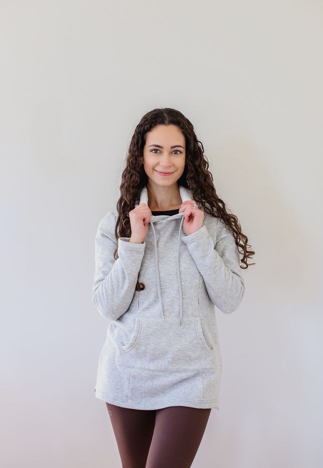 Frankie Fleece Lined Maternity and Nursing Hoodie