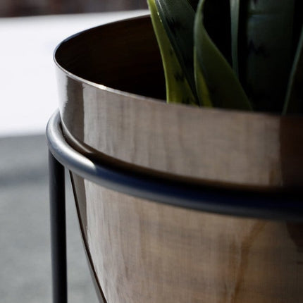 Rosita - Brass Planter On Stand