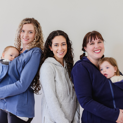 2-in-1 Fleece Baby Carrying Hoodie