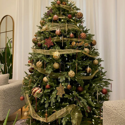 Artiplanto Oscar Most Realistic Artificial Fir Pre-Lit Christmas Tree 7.5'