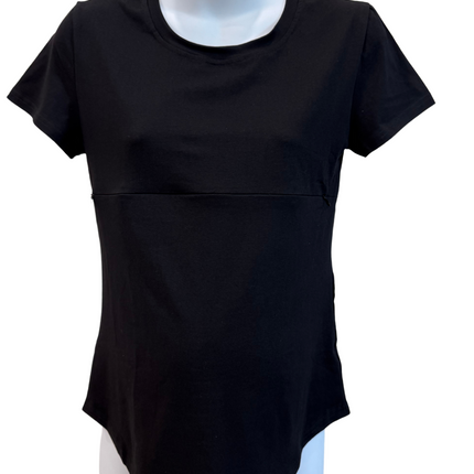 Tori Full Zip Short Sleeve Nursing Tee Shirt