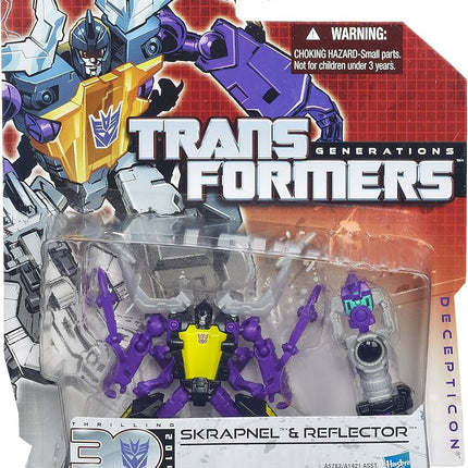 Transformers Generations Legends Class Skrapnel and Reflector