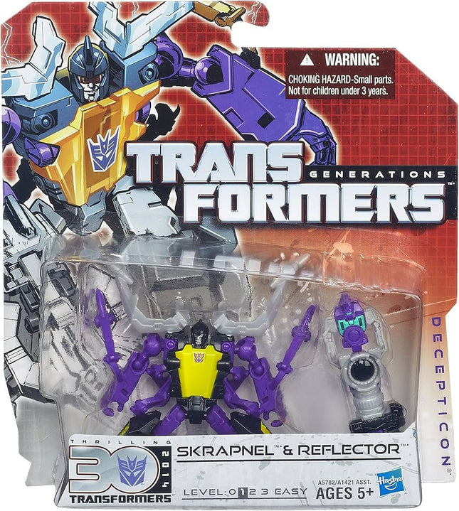 Transformers Generations Legends Class Skrapnel and Reflector