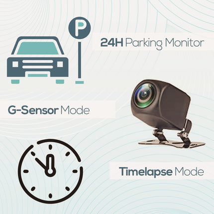 LDAS A20 Dash Cam WiFi , 2.5K Car Camera, Dashcams with App, Night Vision, G-Sensor, Loop Recording, 24H Parking Mode, Free 128G SD Card, Support 256GB Max (Black)