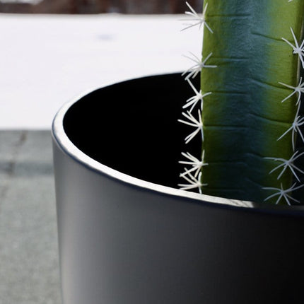 Ceza - Brass Modern Plant Stand With Black Planter