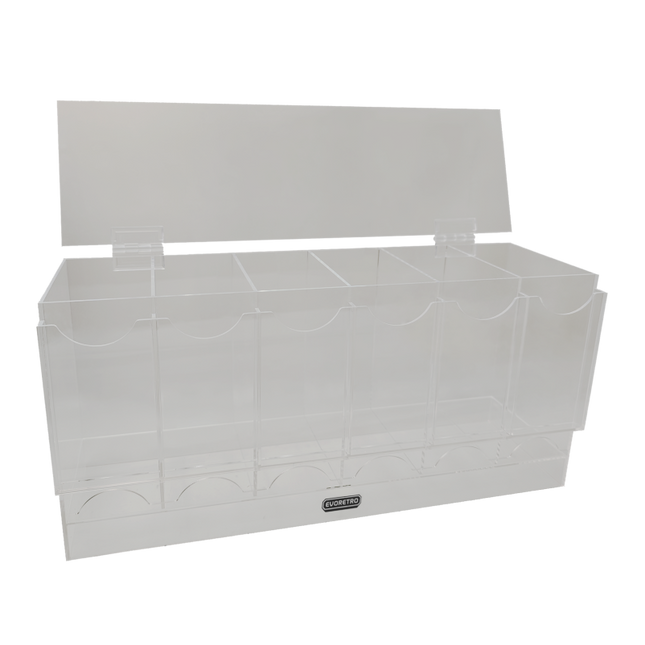 EVORETRO Card Dispenser Pokémon Booster Pack 6-Slot Acrylic Display Dispenser