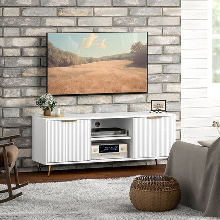 Collins Modern TV Stand for up to 55 Inch TVs-White