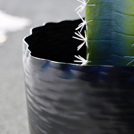 Ponche - Brass Black Basket Planter