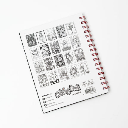 ABM Coloring Book Colorful Magic Art By Marlene 210x148x8mm 20 Sheets