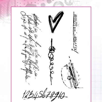 ABM Cling Stamp Writings Essentials 105x148mm nr.79