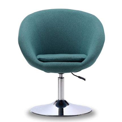 Chandra Swivel Adjustable Faux Leather Accent/Office Chair - Teal Blue