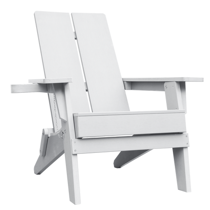 Adirondack Polymer Outdoor Folding Chair with Cupholder