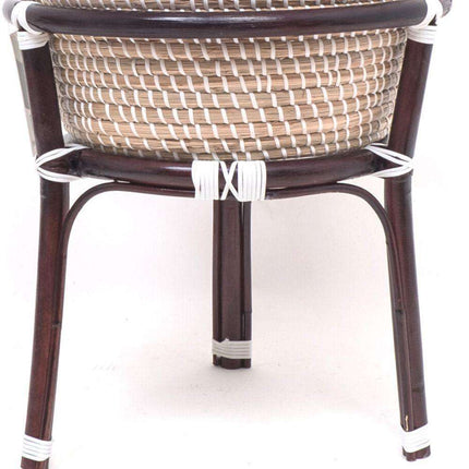 Ayo - Boho Floor Planter On Wooden Stand