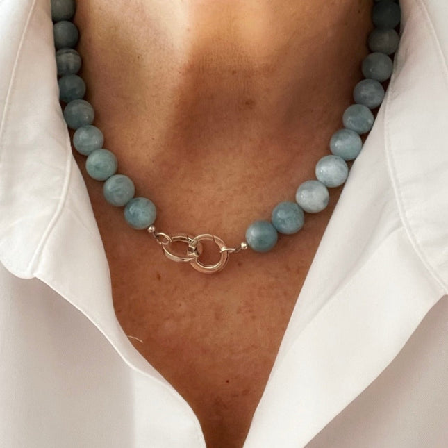 Aquamarine Statement Necklace
