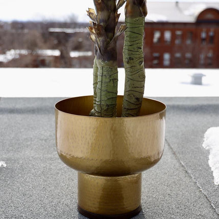 Hana - Brass Mid-Century Mushroom Planter (Multiple Sizes)