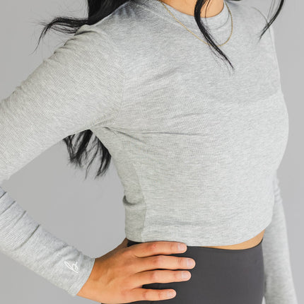 Ribbed Crew *Cropped