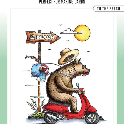 BL Clear Stamp To The Beach By Laurens 80x64x3mm 1 PC nr.456