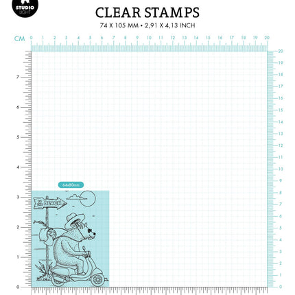 BL Clear Stamp To The Beach By Laurens 80x64x3mm 1 PC nr.456