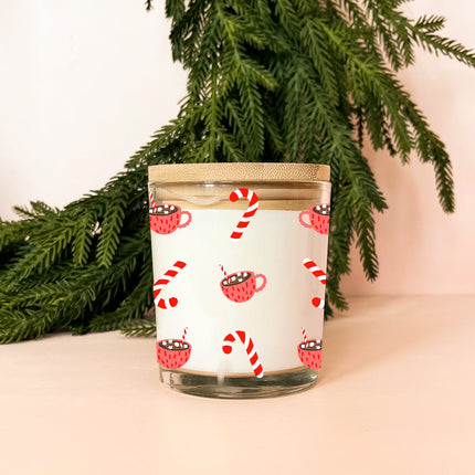 Bougie réutilisable - Canne de bonbon