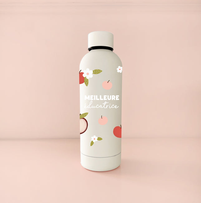 Bouteille isotherme 17oz - crème meilleure éducatrice pommes