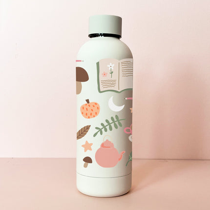 Bouteille en acier inox 17oz - crème Club de lecture