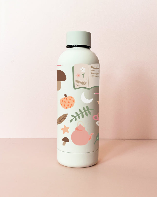 Bouteille en acier inox 17oz - crème Club de lecture