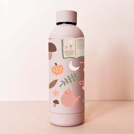 Bouteille en acier inox 17oz - rose pâle Club de lecture