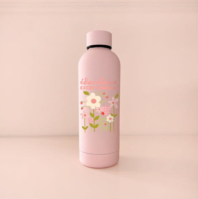 Bouteille isotherme 17oz - rose pâle Éducatrice exceptionnelle