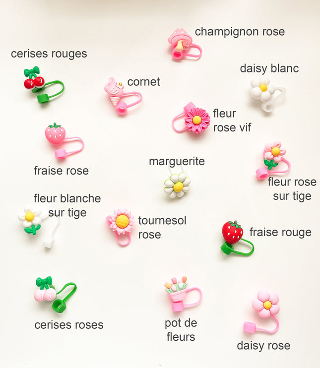 Couvercle pour paille