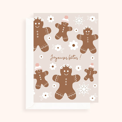 Carte de Noël pliée - format 5x7"