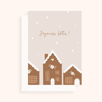 Carte de Noël pliée - format 5x7"