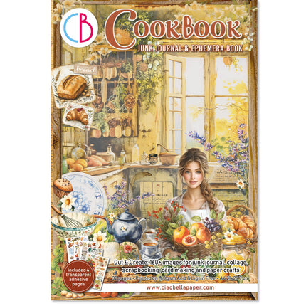 Cookbook Junk Journal & Ephemera Book A4 32/Pkg