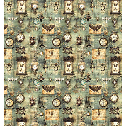 Rice Paper A4 MIXED 4/Pkg Cabinet Of Curiosities